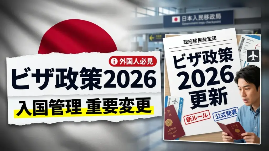 2026年のビザ政策大幅更新