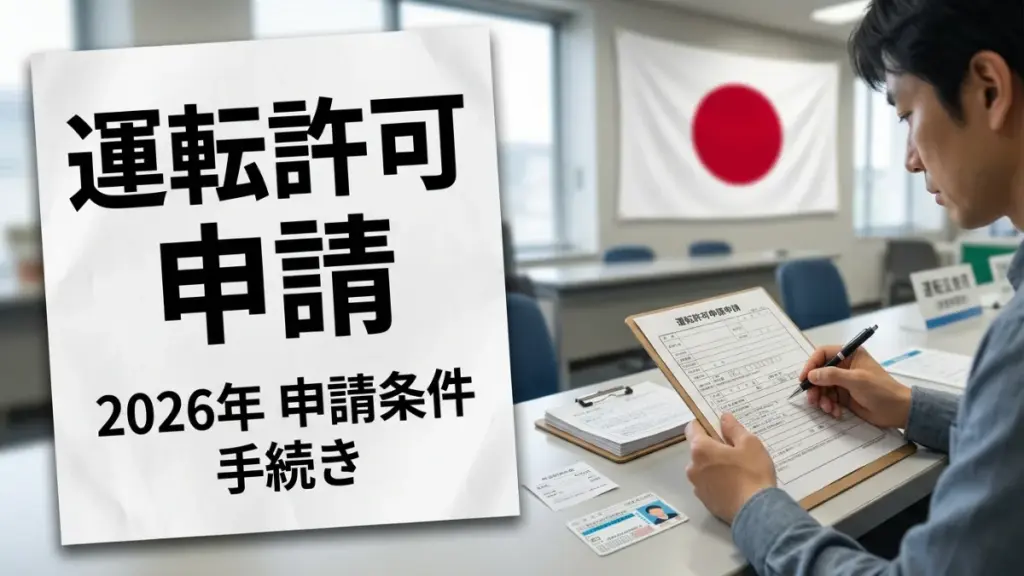 2026年の運転許可申請