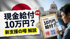 日本で10万円の現金給付