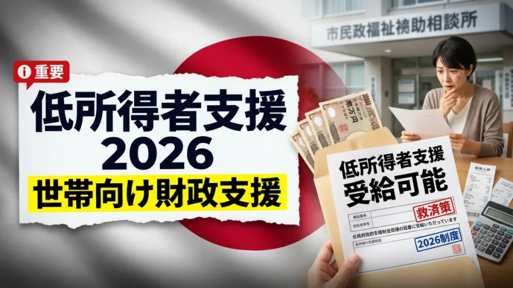 日本の低所得者支援計画2026