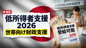日本の低所得者支援計画2026