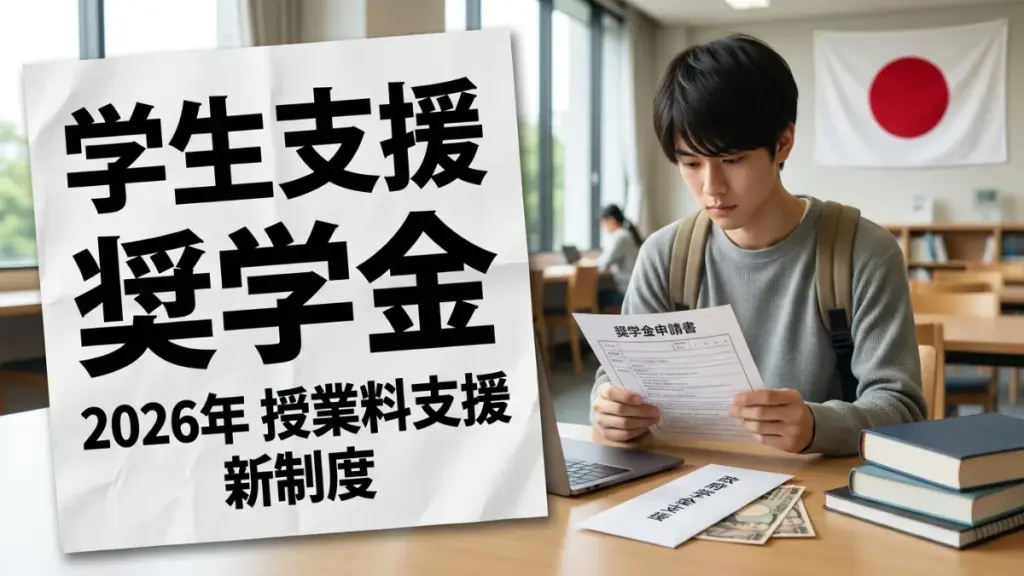 日本の学生向け経済支援2026