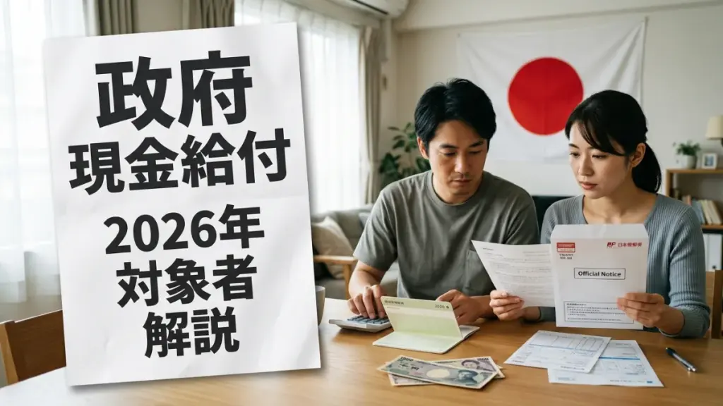 日本の政府現金給付2026