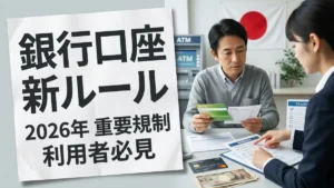 日本の銀行口座ルール2026