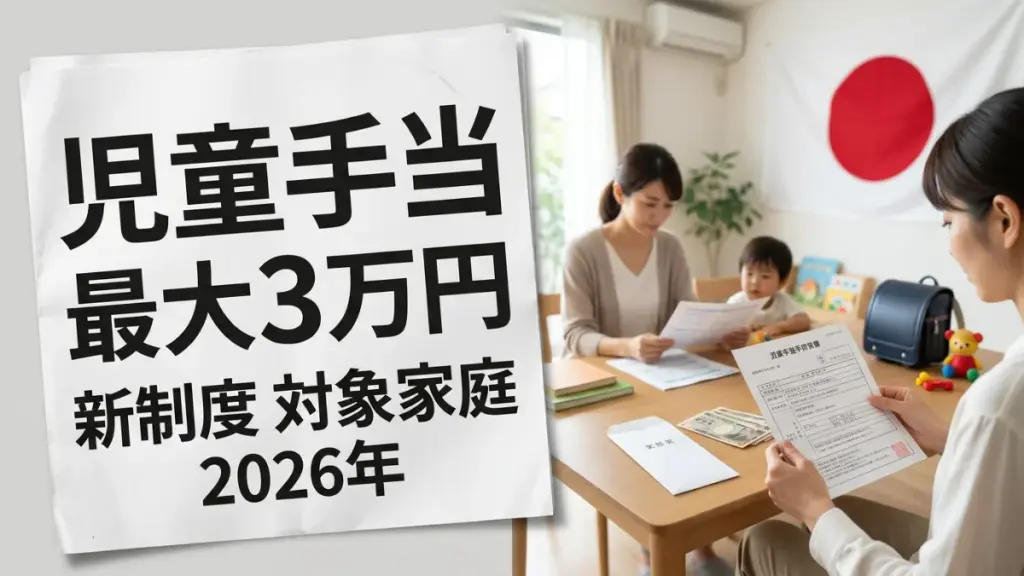 最大3万円の児童手当